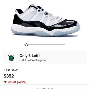 Jordan 11 low “Concord” men’s size 13